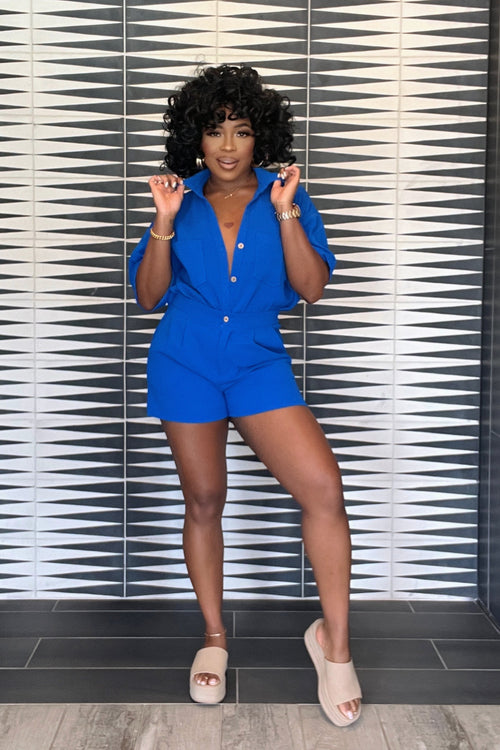 Darcee Short Set in Royal