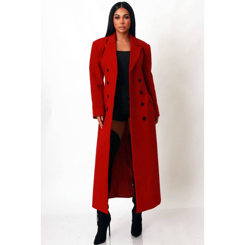 The Executive Tailored  Coat in Red (PRE-ORDER)