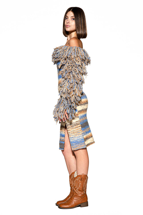 Fringe Horizon Midi Dress