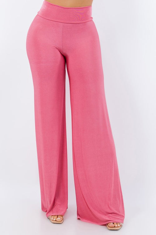 Elegant Slinky Palazzo Pants in Three Colors