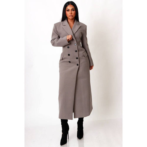 The Executive Tailored  Coat in Gray (PRE-ORDER)
