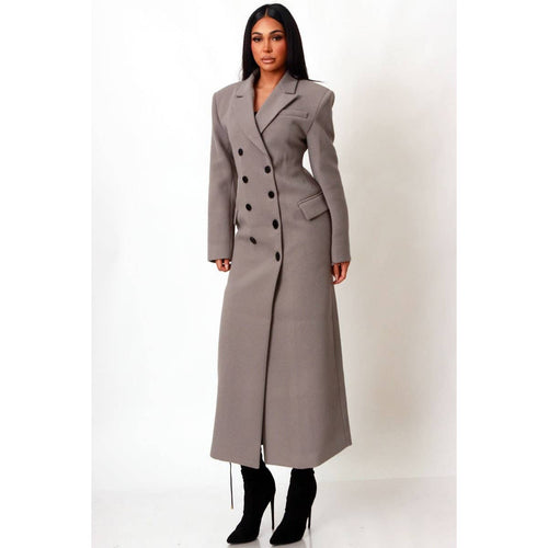 The Executive Tailored  Coat in Gray (PRE-ORDER)