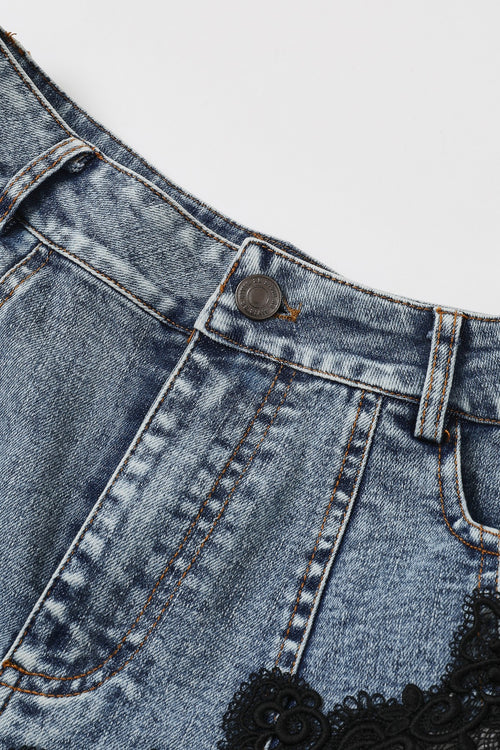 Amélie Denim Contrast Maxi Skirt