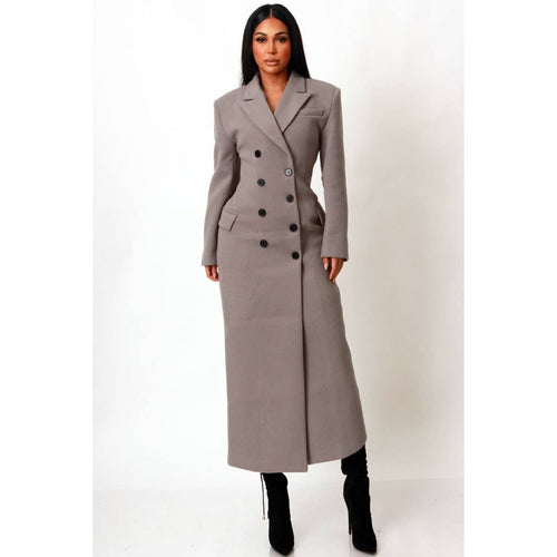 The Executive Tailored  Coat in Gray (PRE-ORDER)