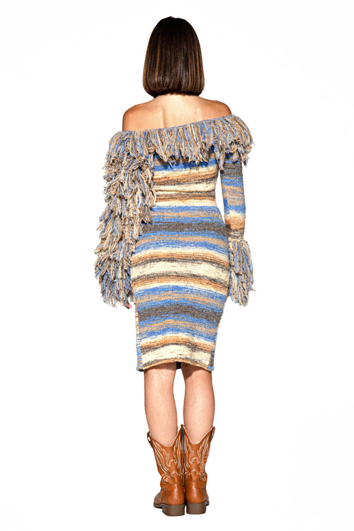 Fringe Horizon Midi Dress