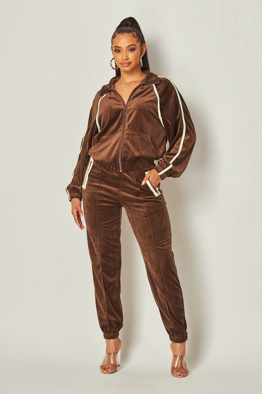 Velour Tracksuit – Shuntel Renay Boutique