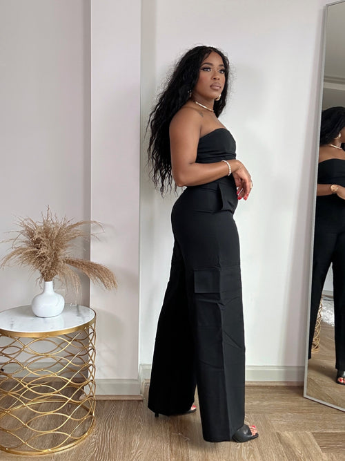 Lucille Babe Jumpsuit in Black