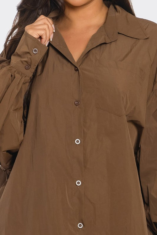 Chocolate Brown Dress - Shirt