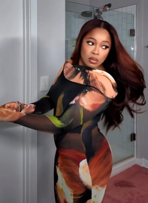 The Floral Brown Dress