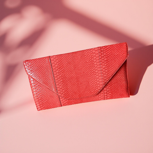 Cobra Luxe Envelope Clutch - Coral