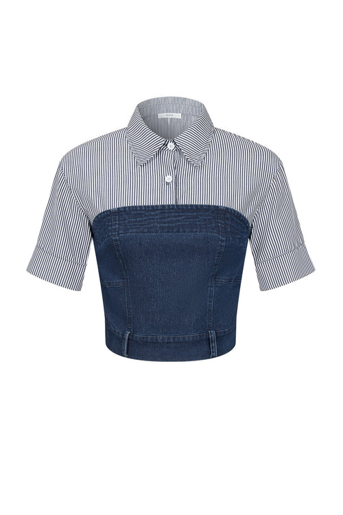 Denim Meets Downtown Top