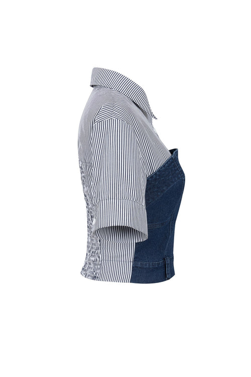 Denim Meets Downtown Top