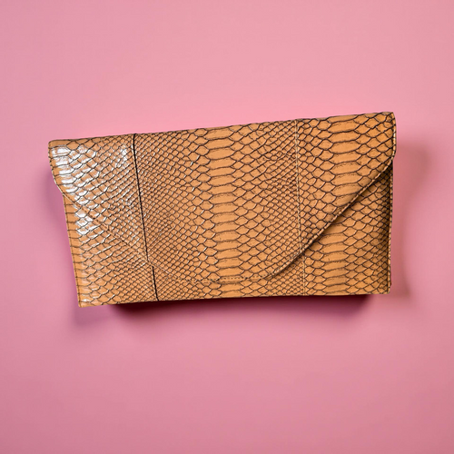 Cobra Luxe Envelope Clutch - Tan