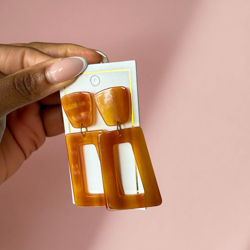 Luxe Statement Earrings - Honey
